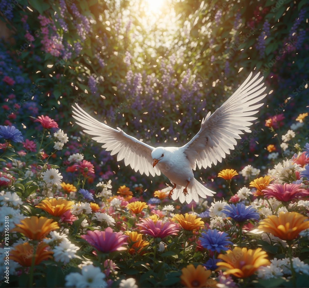 Obraz premium dove in flight