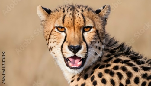 A-Cheetah-With-Its-Tongue-Lolling-Out-Tired-From- 2