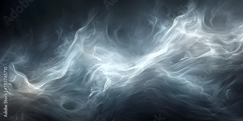 Ethereal and Mysterious Fog Swirls Gracefully Capturing the Fluid Beauty of Nature in a Single Moment