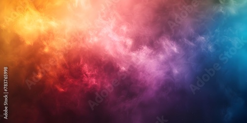 Spectral Radiance of Colorful Fog Evoking the Surreal Beauty of an Aurora Borealis Phenomenon in the Night Sky