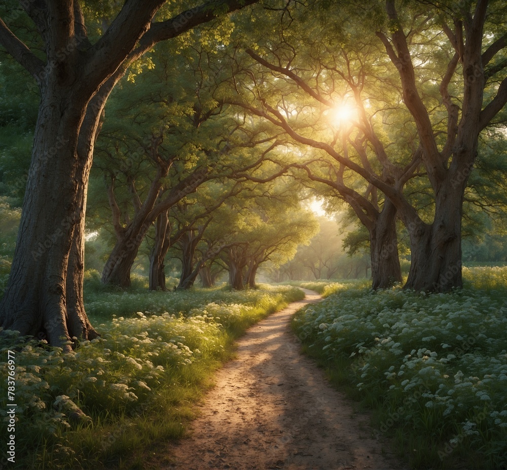 Fototapeta premium road in the forest