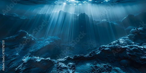 Ethereal Interplay of Light and Shadow on the Captivating Ocean Floor