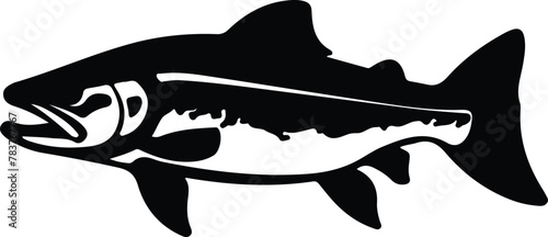 lake trout silhouette