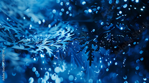 A blue and white image of a shattered glass with blue sparks. The image has a mood of destruction and chaos