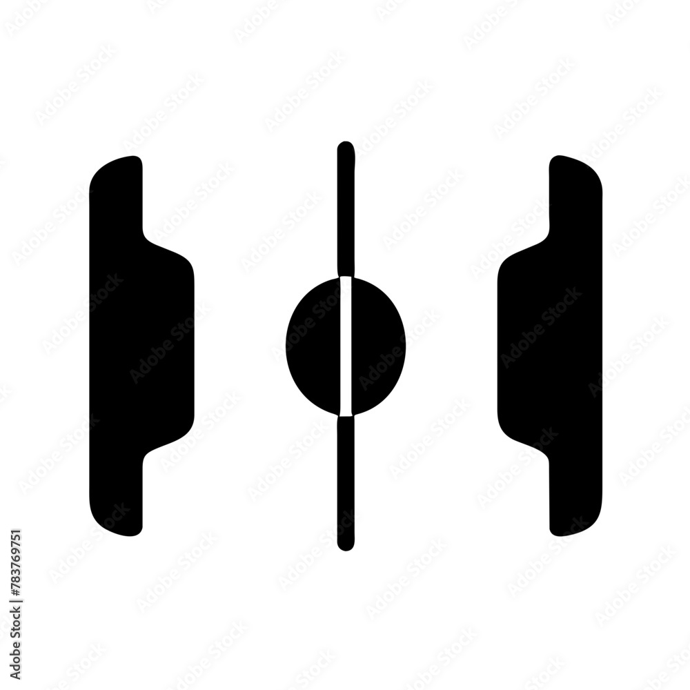 Obraz premium Football Stadium Ball icon vector graphics element silhouette sign symbol illustration on a Transparent Background 