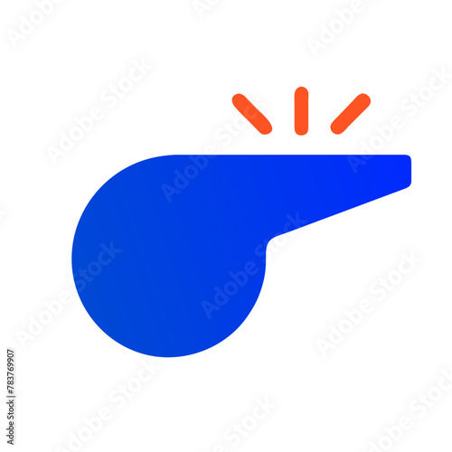 Referee Whistle icon vector graphics element silhouette sign symbol illustration on a Transparent Background