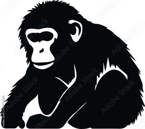 macaque silhouette