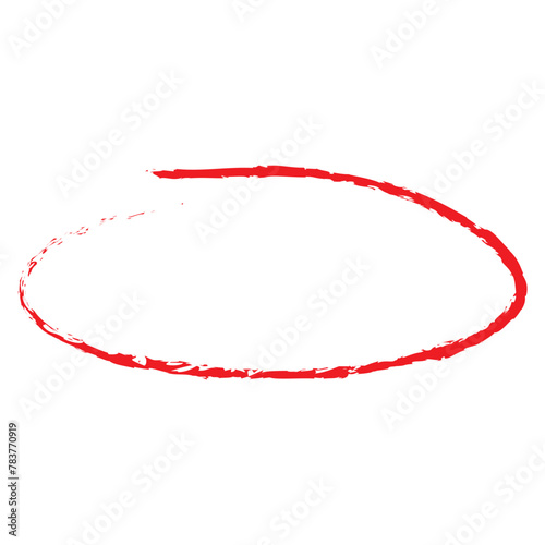 Hand drawn ovals and circles. Sketch marker pen highlight oval frames. Stroke scrawl underline lines emphasis set. Hand drawn doodle oval. Vector freehand illustration on white background.