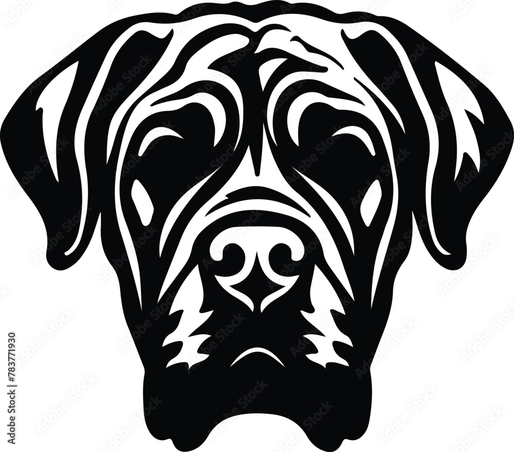 mastiff silhouette mastiff silhouette