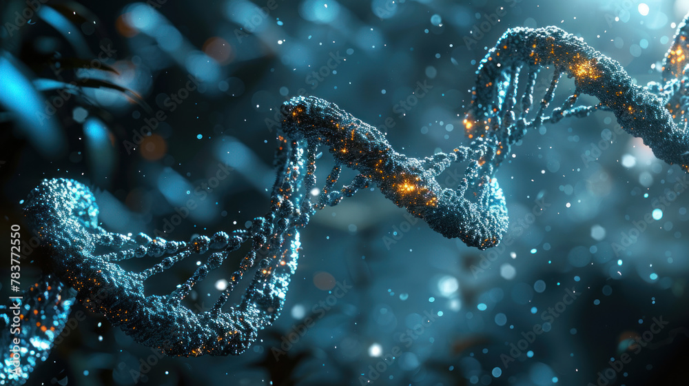 Abstract image of DNA spiral Abstract image of DNA spiral