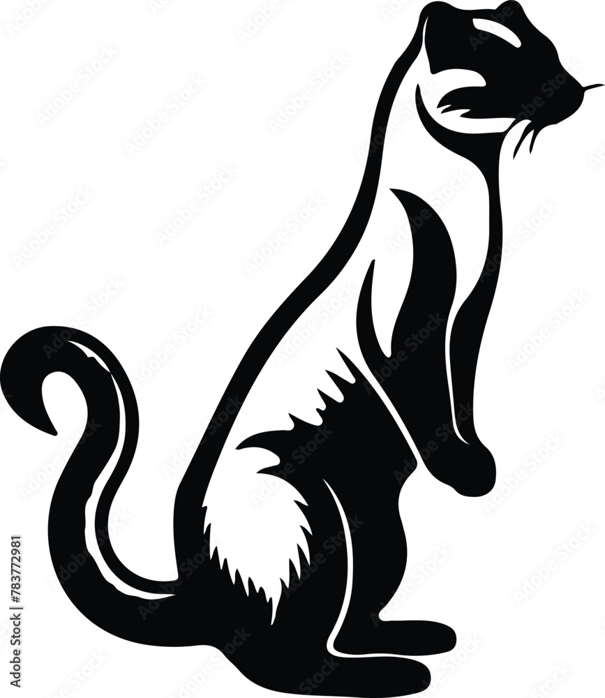 Obraz premium mongoose silhouette