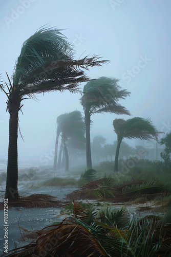Palms at hurricane