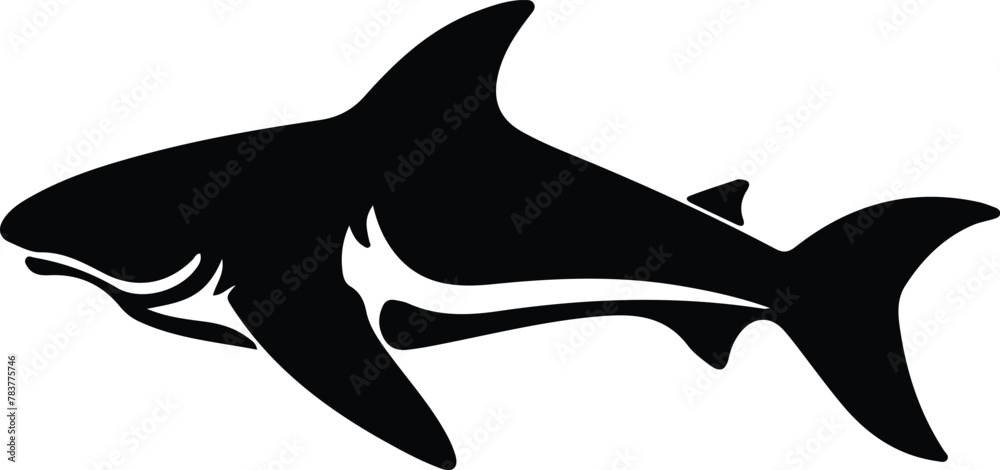 Fototapeta premium nurse shark silhouette