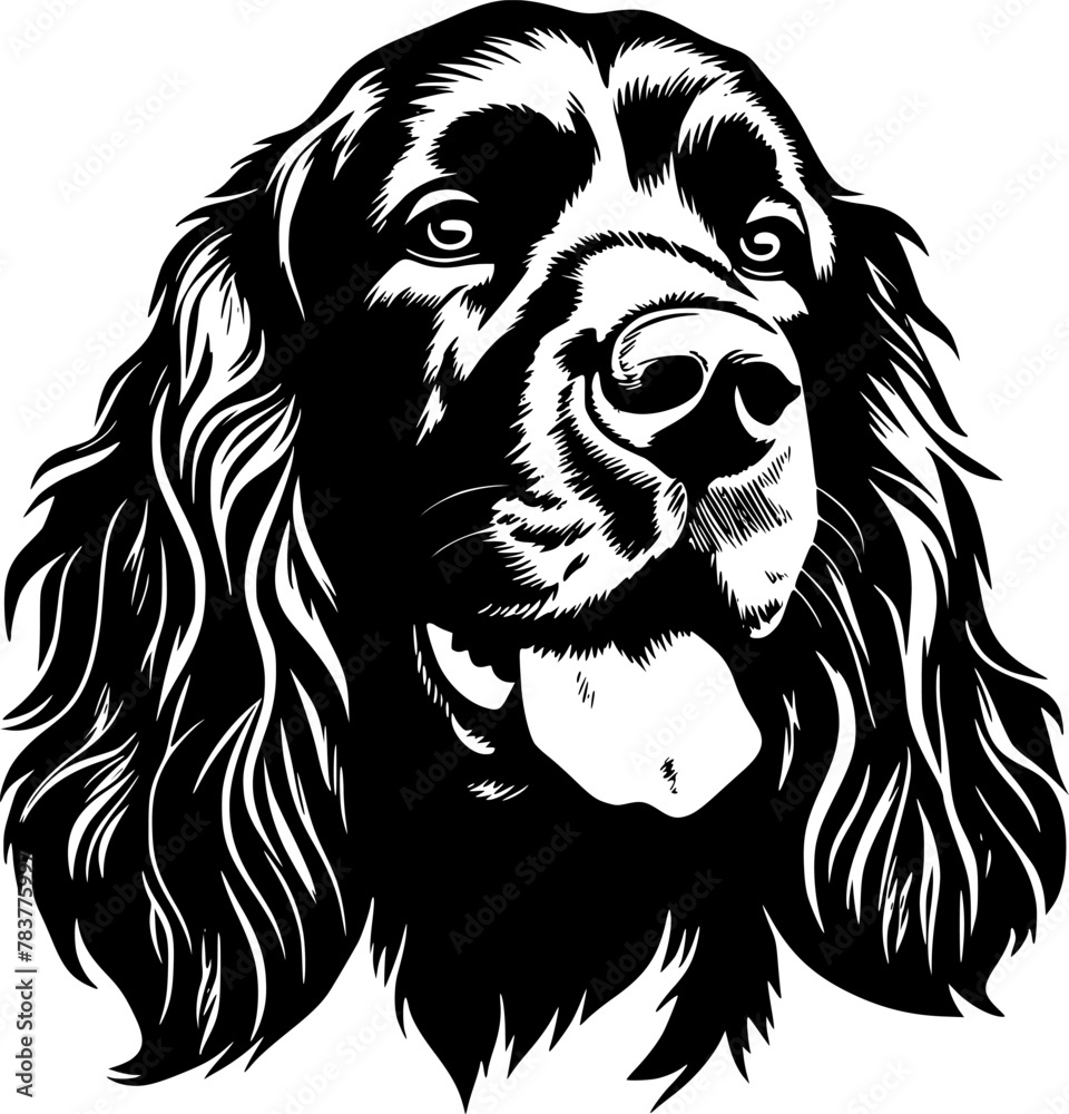 Fototapeta premium Cocker Spaniel - High Quality Vector Logo - Vector illustration ideal for T-shirt graphic