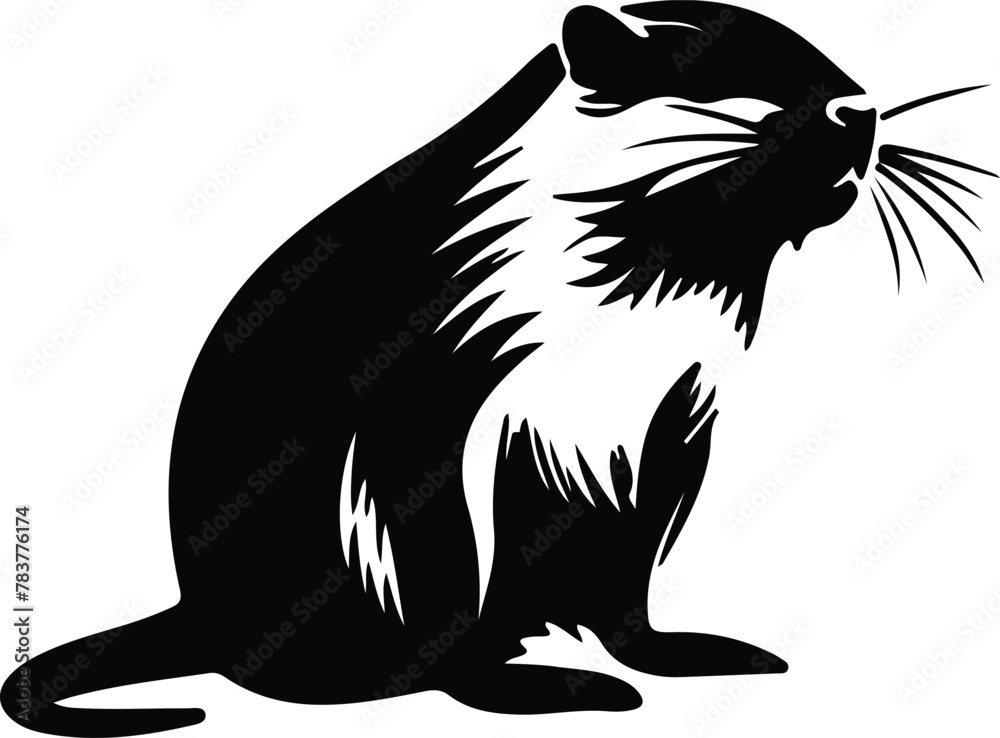 nutria silhouette nutria silhouette