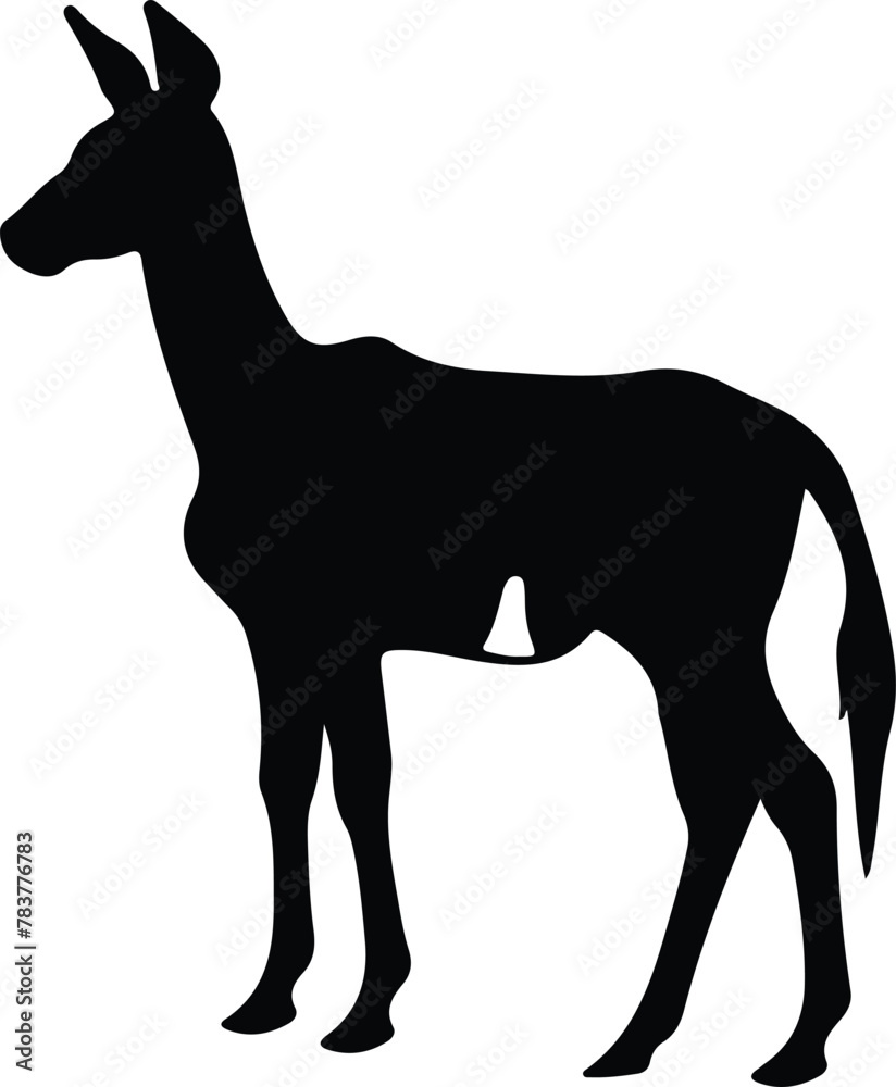 Fototapeta premium okapi silhouette
