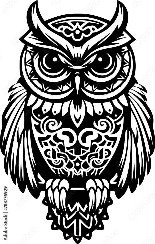 Fototapeta premium Owl - High Quality Vector Logo - Vector illustration ideal for T-shirt graphic