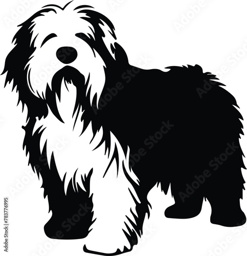 old English sheepdog silhouette