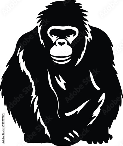 Wallpaper Mural orangutan silhouette Torontodigital.ca