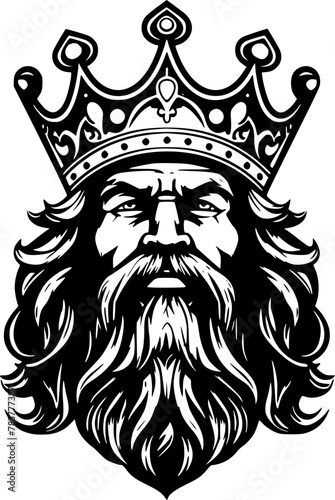 King - High Quality Vector Logo - Vector illustration ideal for T-shirt graphic
