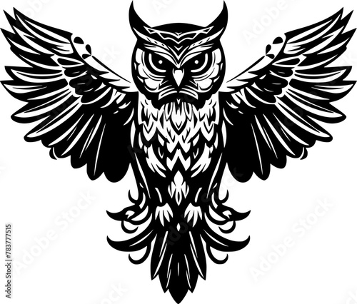 Owl - High Quality Vector Logo - Vector illustration ideal for T-shirt graphic © CreativeOasis