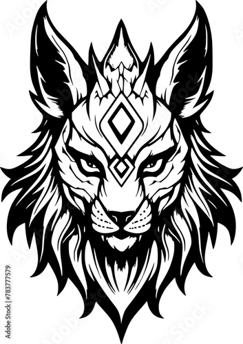 Lynx - Minimalist and Flat Logo - Vector illustration