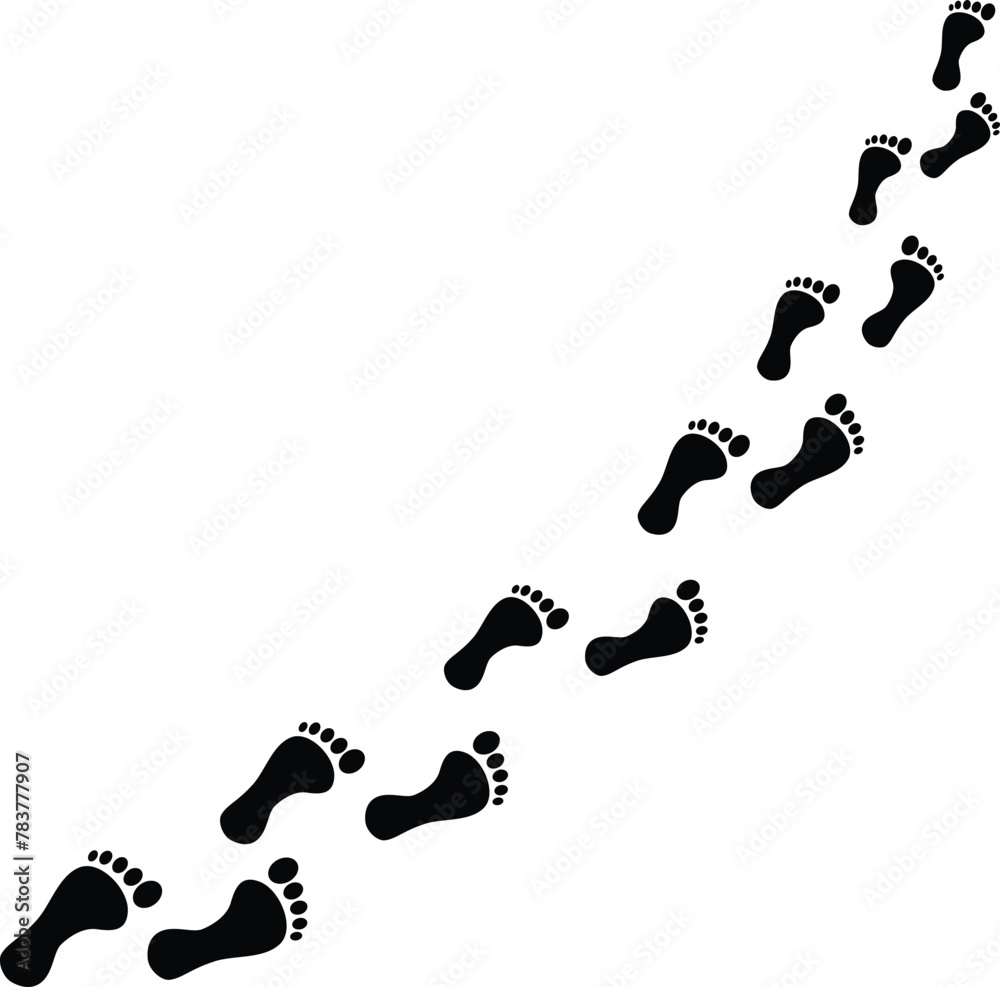 Human footprint icon vector Human footprint icon vector