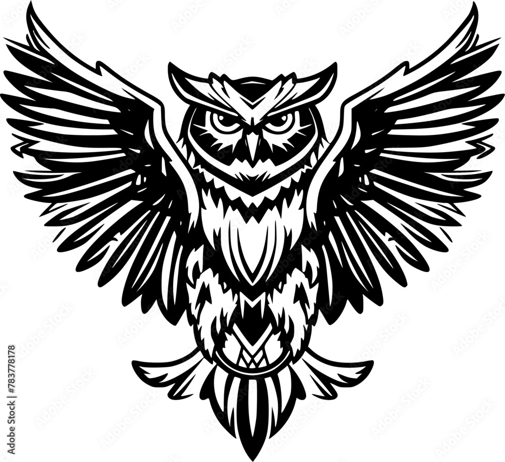 Owl | Minimalist and Simple Silhouette - Vector illustration Owl | Minimalist and Simple Silhouette - Vector illustration