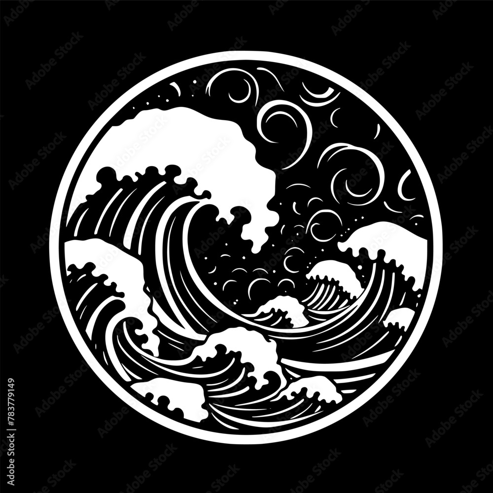 Ocean - High Quality Vector Logo - Vector illustration ideal for T-shirt graphic Ocean - High Quality Vector Logo - Vector illustration ideal for T-shirt graphic