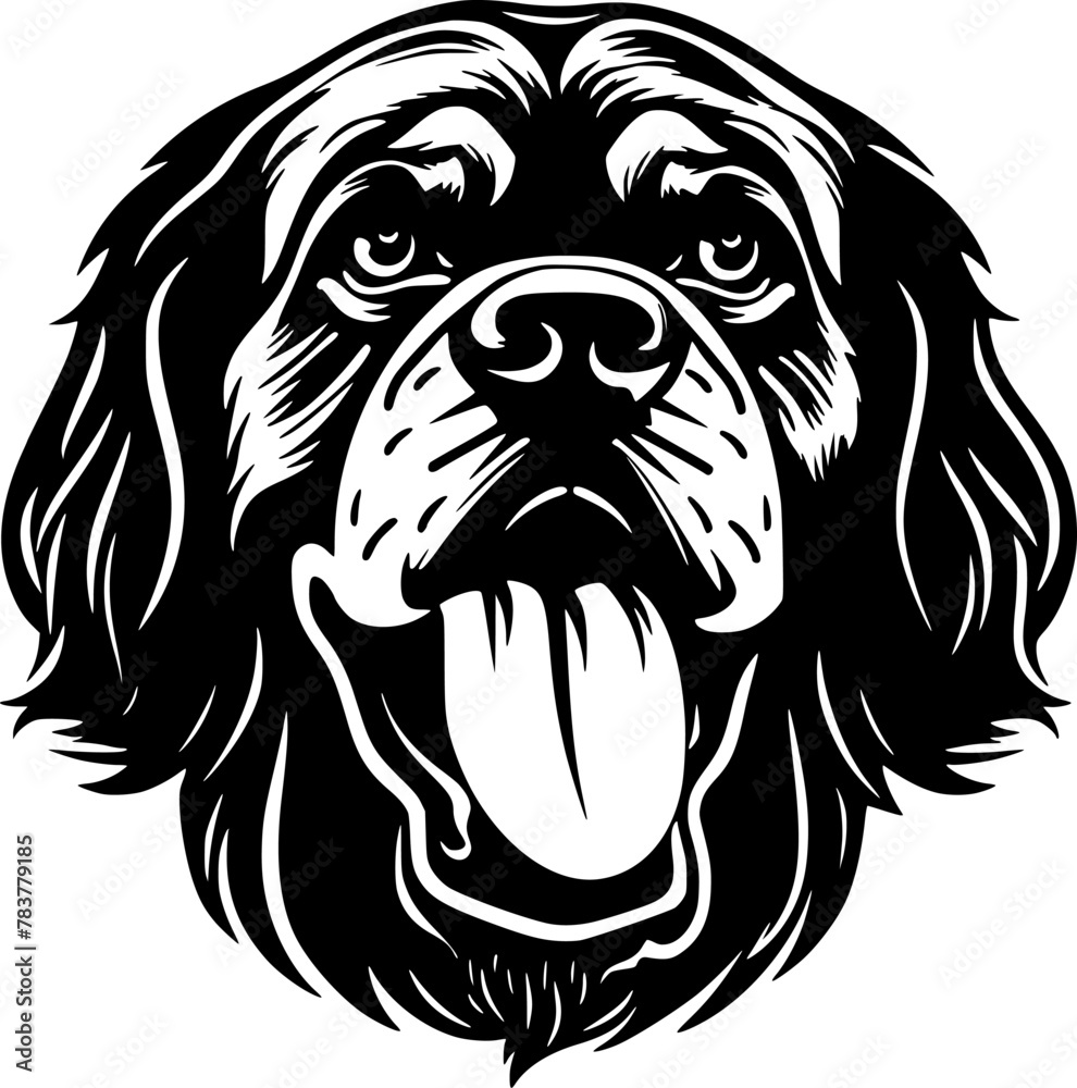Fototapeta premium Rottweiler Dog | Minimalist and Simple Silhouette - Vector illustration