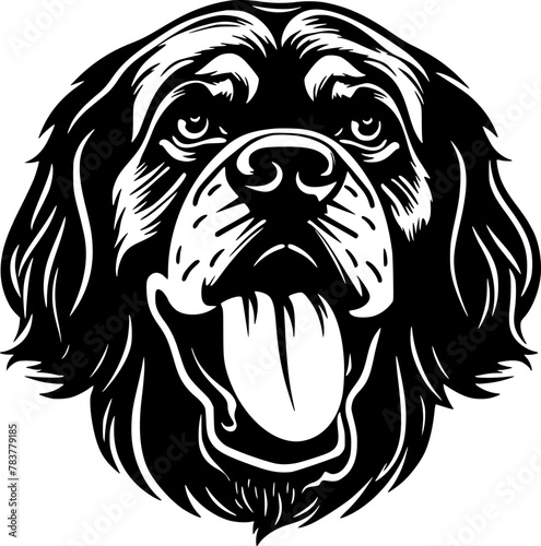 Rottweiler Dog | Minimalist and Simple Silhouette - Vector illustration