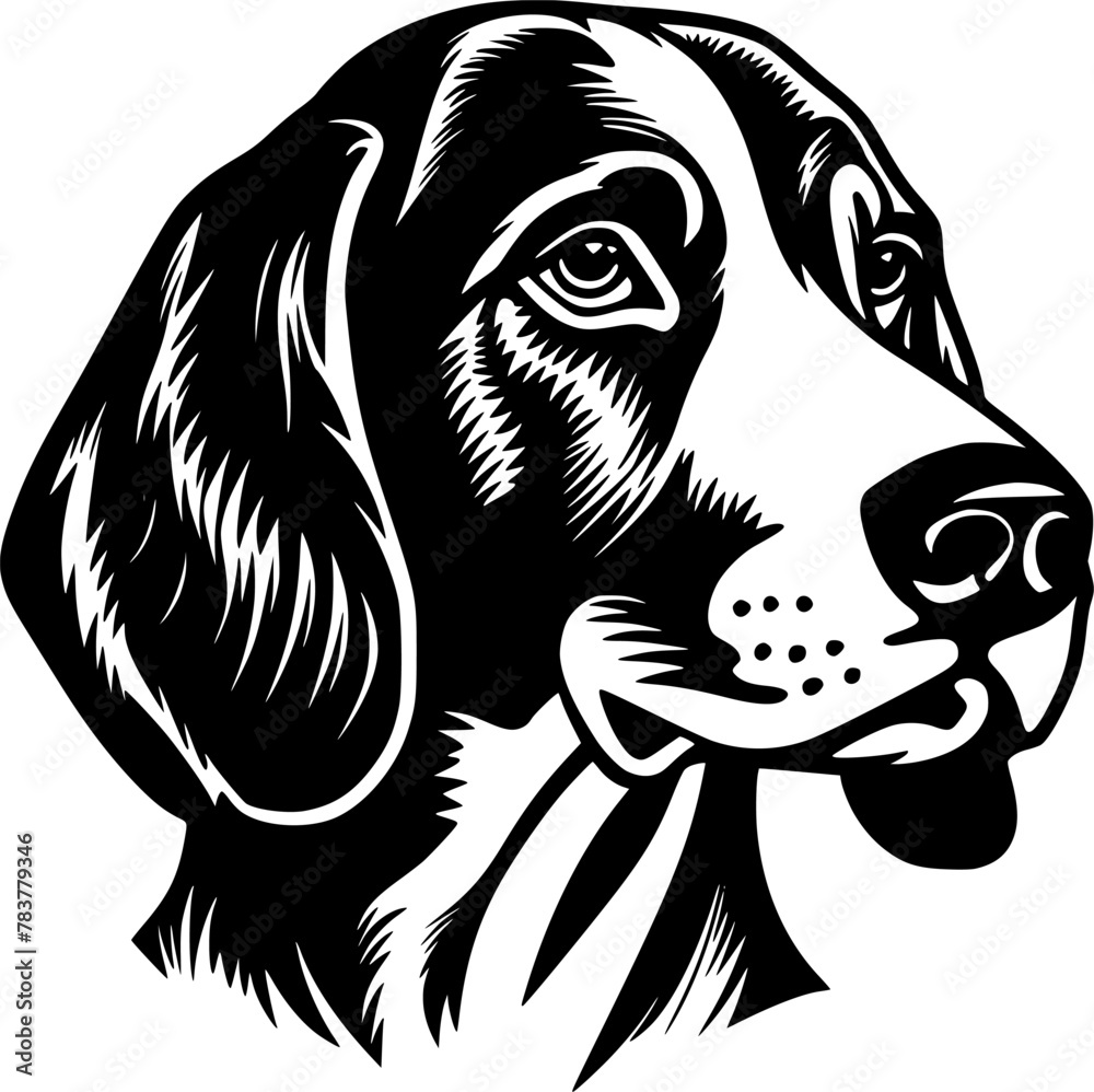 Fototapeta premium Beagle - Minimalist and Flat Logo - Vector illustration