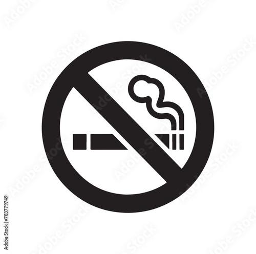 no Smoking icon vector, illustration logo template