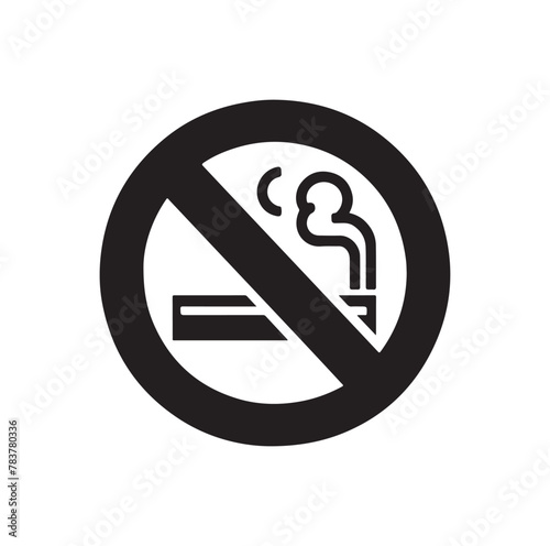 no Smoking icon vector, illustration logo template