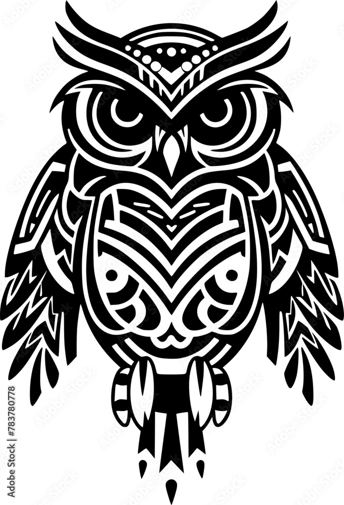 Fototapeta premium Owl - High Quality Vector Logo - Vector illustration ideal for T-shirt graphic