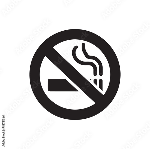 no Smoking icon vector, illustration logo template