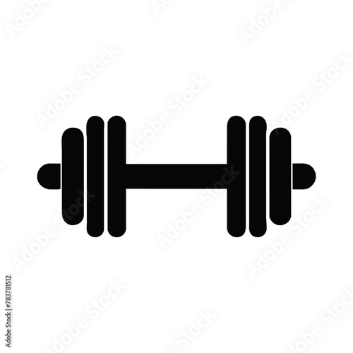 Gym Weights icon vector graphics element silhouette sign symbol illustration on a Transparent Background