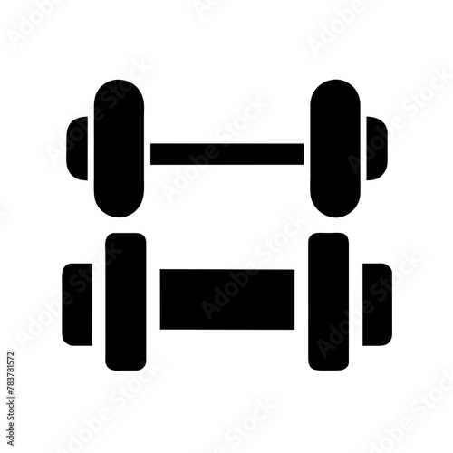 Gym Weights icon vector graphics element silhouette sign symbol illustration on a Transparent Background