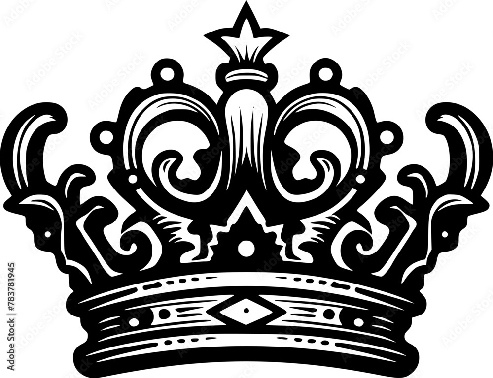 Crown - Minimalist and Flat Logo - Vector illustration Crown - Minimalist and Flat Logo - Vector illustration