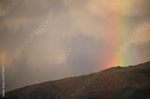 Rainbow over Umbria, Italy April 2024