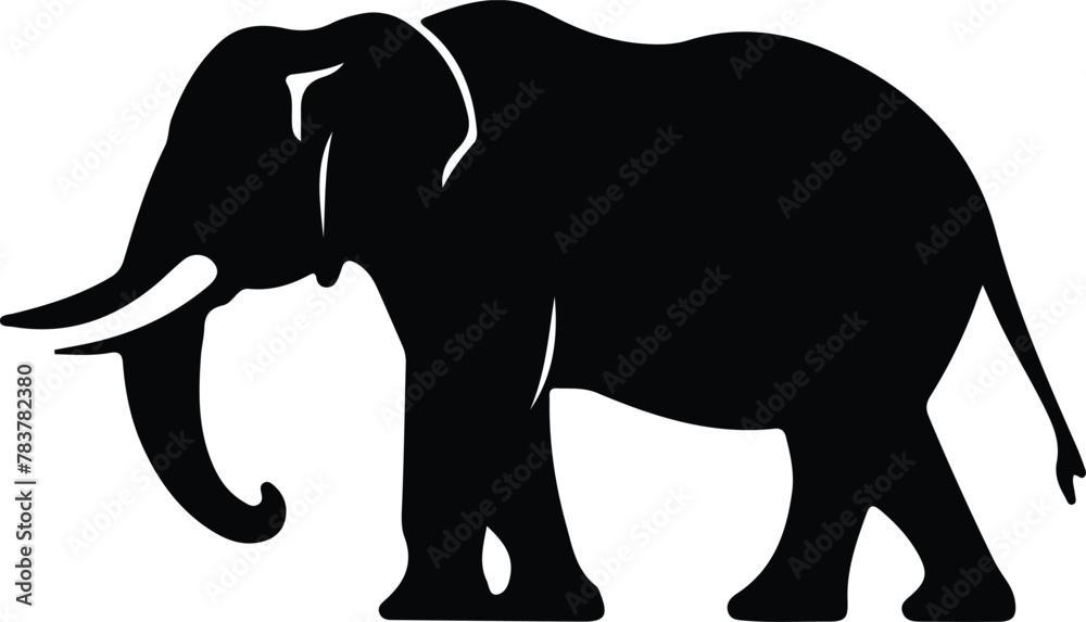 Obraz premium platybelodon silhouette