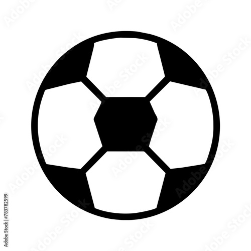 Soccer Ball Football icon vector graphics element silhouette sign symbol illustration on a Transparent Background