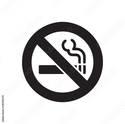 no Smoking icon vector, illustration logo template