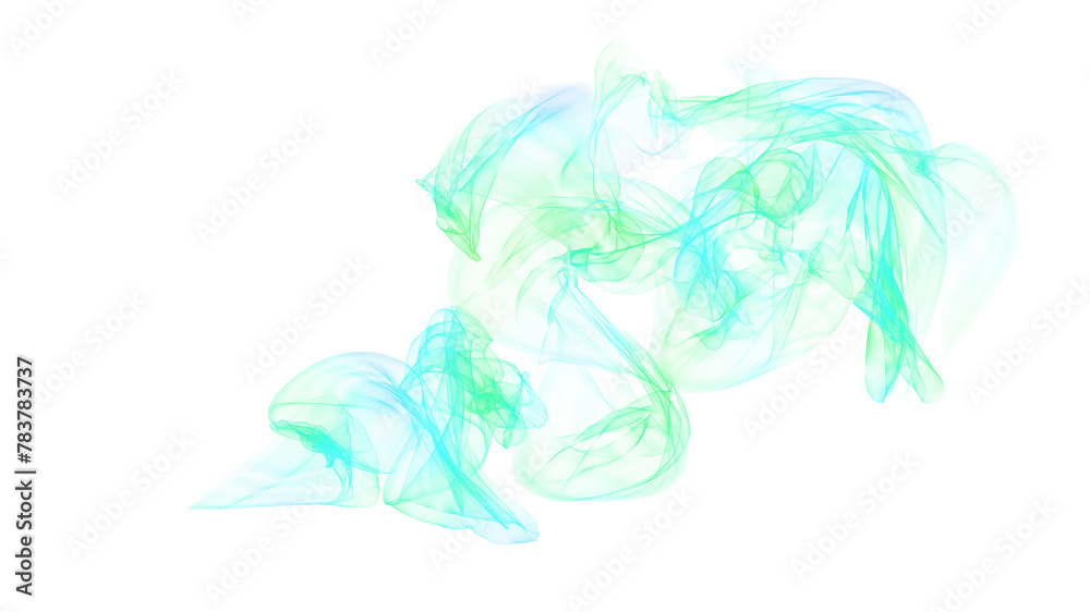 Colored wavy lines - Transparent Overlay