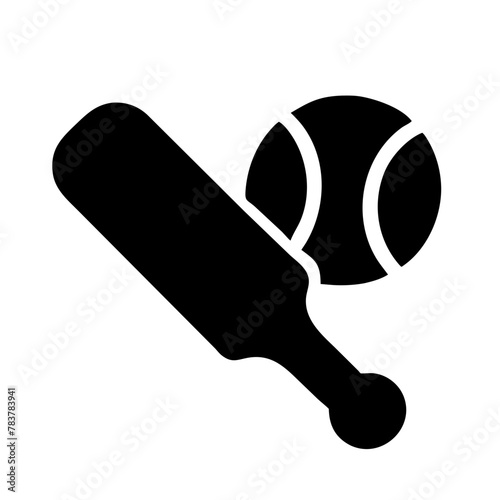 Baseball Bat and Ball icon vector graphics element silhouette sign symbol illustration on a Transparent Background