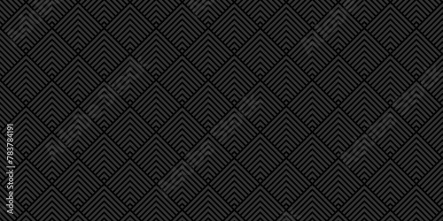 Vector black paper texture square digital vintage style design. modern black textile and fabric. seamless rectangle element decoration ornament line design. 