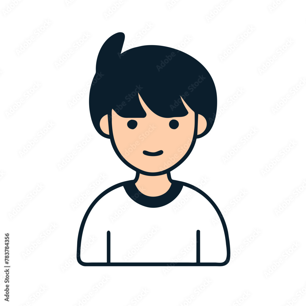 Anime Boy icon vector graphics element silhouette sign symbol illustration on a Transparent Background Anime Boy icon vector graphics element silhouette sign symbol illustration on a Transparent Background
