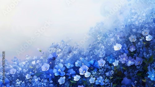 Nemophila Flower Background photo