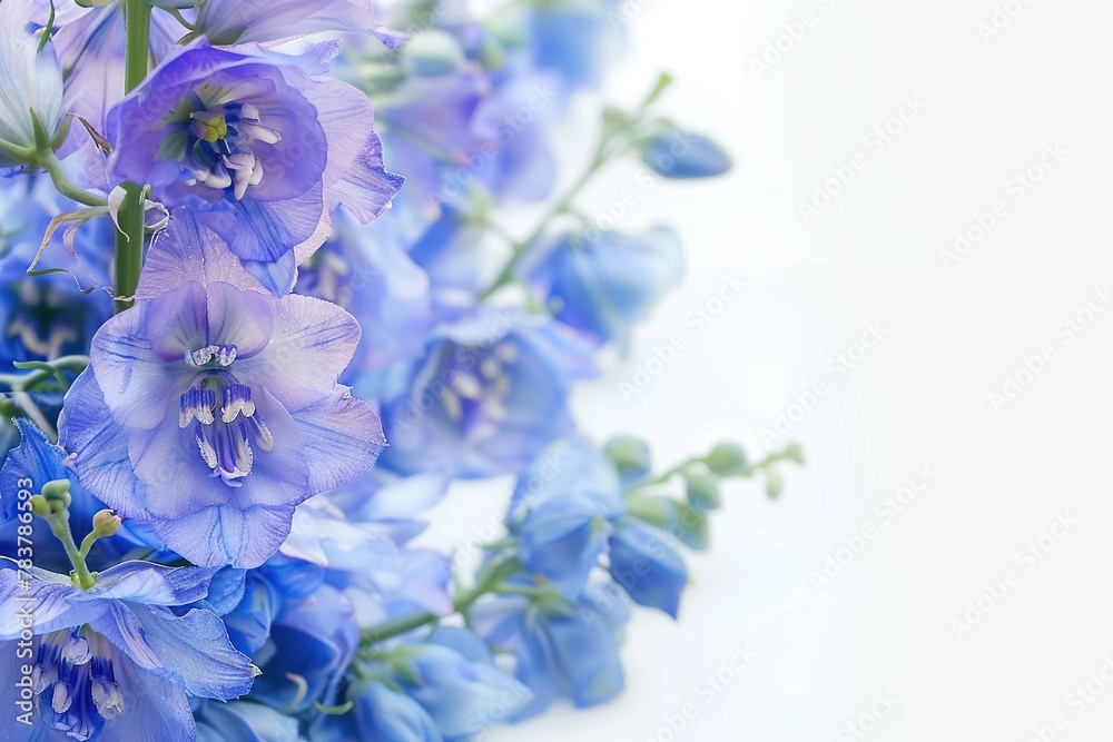 Delphiniums on white Delphiniums on white