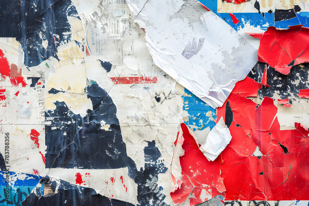 Fototapeta premium crumpled paper placard texture